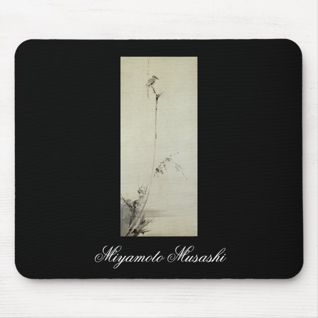 Malerei von Miyamoto Musashi, C.1600s Mousepad (Vorne)
