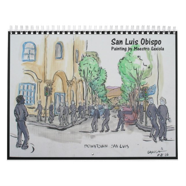 Malerei von San Luis Obispo Kalender (Titelbild)