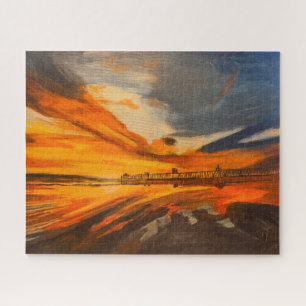 Malerei von Scripps Pier, La Jolla, CA Puzzle