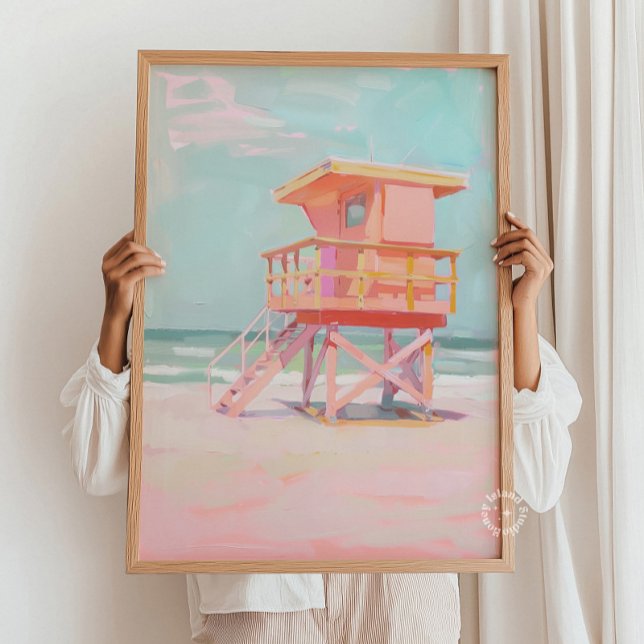 Malereien an der Küste, Bademeister, Art der Beach Poster (Von Creator hochgeladen)