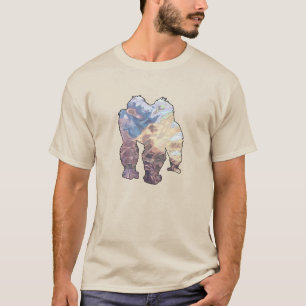 MALEREIEN - BLUE MONKEY FEUERLICHT T-Shirt