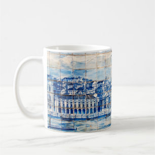 Malereifliesen-Porzellanmuster Mosaiklissabons Kaffeetasse