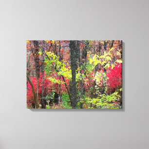 Maleri Landschaft Herbst - Fotografie auf Leinwand