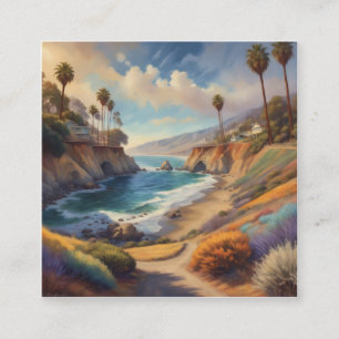 Malerisch bemalt, mit vivid i quadratische visitenkarte