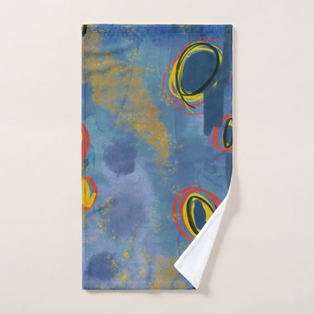 Malerische Abstrakte Aquarell Handtuch (Handtuch)