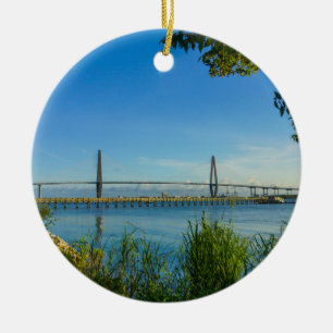 Malerische Arthur Ravenel Brücke Keramik Ornament