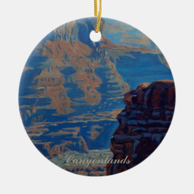 Malerische Aussicht auf den Canyonland Nationalpar Keramik Ornament (Vorne)