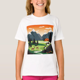 Malerische Berglandschaft T-Shirt