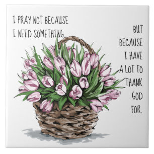 Malerische Blume, mit einem prachtvollen Dank Fliese