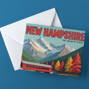 Malerische gedeckte Brücke in New Hampshire Postkarte