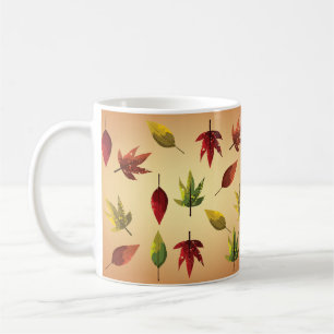 Malerische Herbstblätter Kaffeetasse