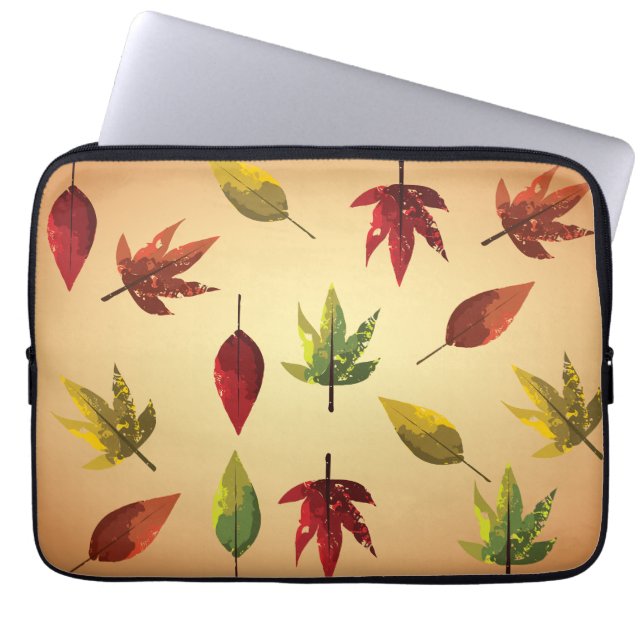 Malerische Herbstblätter Laptopschutzhülle (Vorderseite)