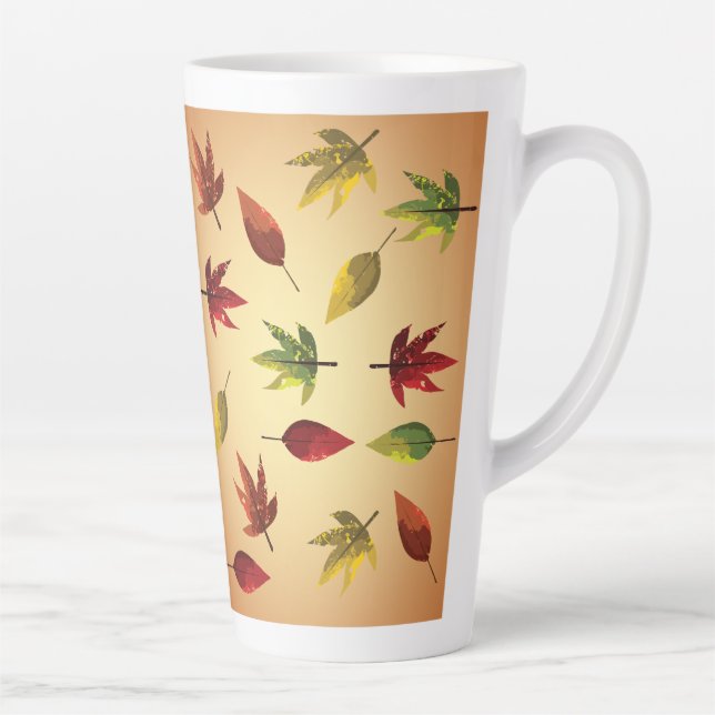 Malerische Herbstblätter Milchtasse (Rechts)