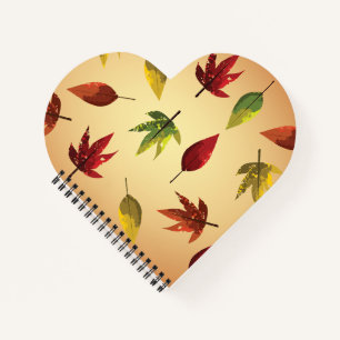 Malerische Herbstblätter Notizbuch