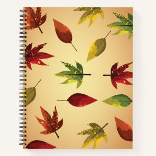 Malerische Herbstblätter Notizbuch