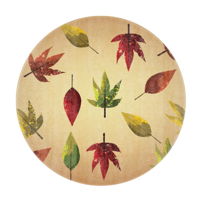 Malerische Herbstblätter Schneidebrett (Vorderseite)
