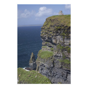 Malerische Klippen von Moher und O'Briens Turm Fotodruck