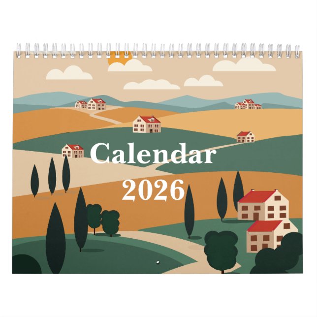 Malerische ländliche Landschaft Kalender (Titelbild)