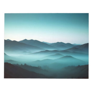 Malerische Landschaft Außenbereich Natur Hintergru Notizblock