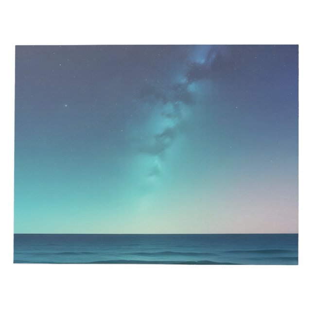Malerische Landschaft Himmel Hintergrundinformatio Notizblock (Vorderseite)