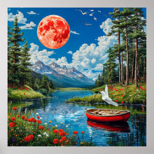 Malerische Landschaft Poster