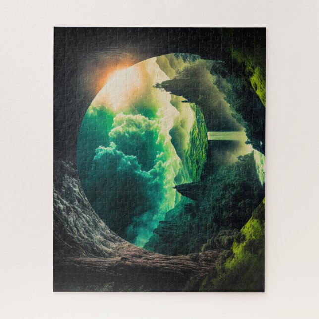 Malerische Landschaft Puzzle (Vertikal)