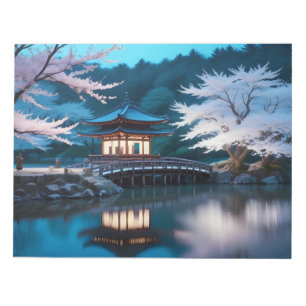 Malerische Landschaft Tal Natur Stille Notizblock