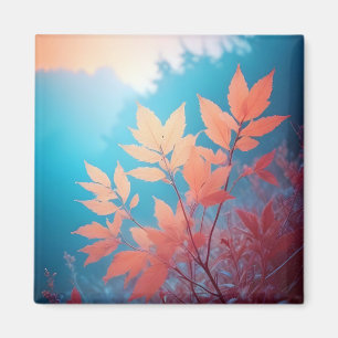 Malerische Landschaft Wald Natur Hintergrund Kunst Magnet