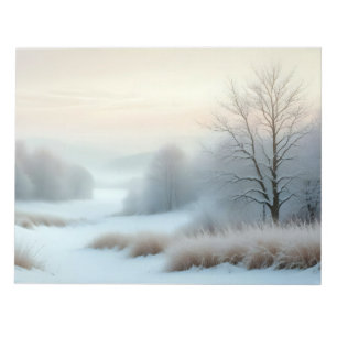 Malerische Landschaft Winter Natur Hintergrund Kun Notizblock