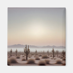 Malerische Landschaft Wüste Natur Hintergrund Kuns Magnet