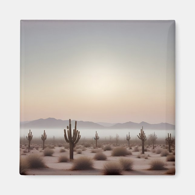 Malerische Landschaft Wüste Natur Hintergrund Kuns Magnet (Vorne)