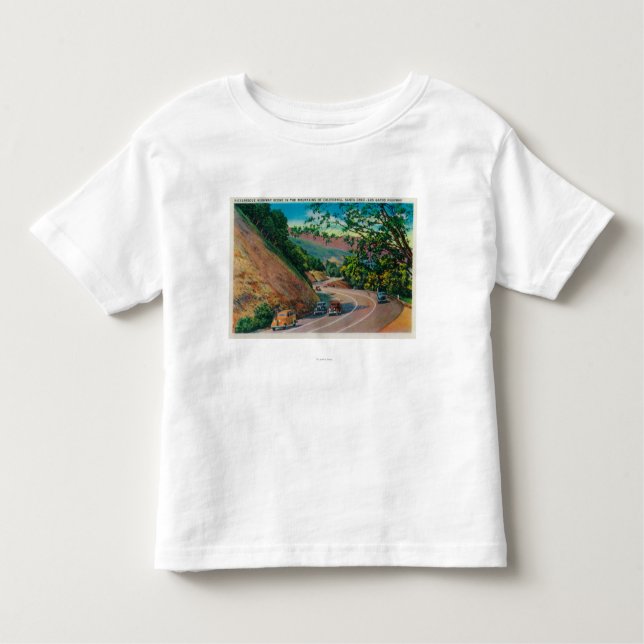 Malerische Landstraße Los Gatos nahe Santa Cruz Kleinkind T-shirt (Vorderseite)