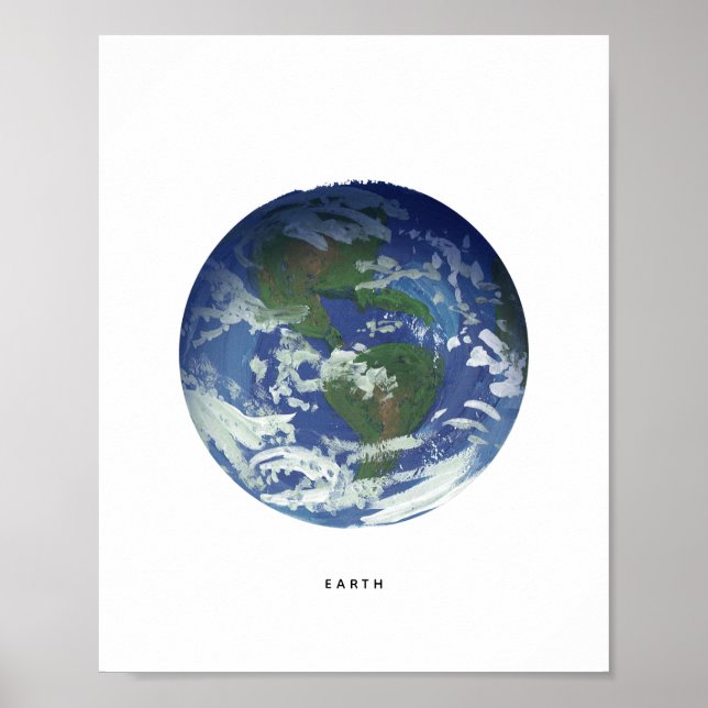 Malerische Planet-Erde-Kunstdrucke Poster (Vorne)