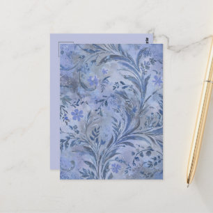 Malerische rauchblaue träumerische Farbtöne Postkarte