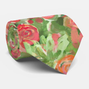 Malerische Rosen Krawatte