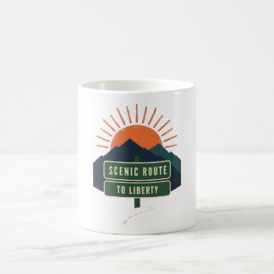 Malerische Route zur Liberty-Kaffeetasse Kaffeetasse