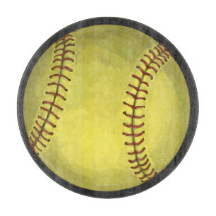 Malerische Softball-Kunst Schneidebrett