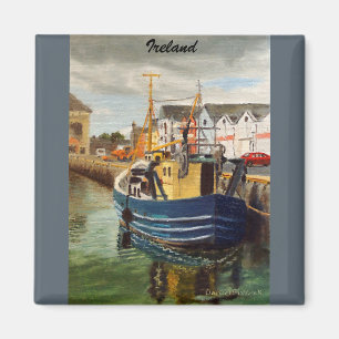 Malerische Stadt Galway Irland Fischerboot Magnet
