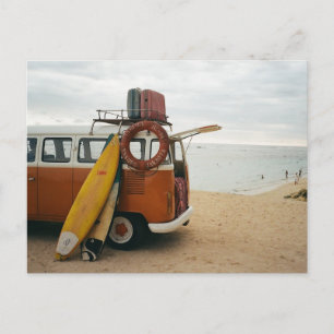 Malerische Strandkunst Sommerferien Vintage Strand Postkarte