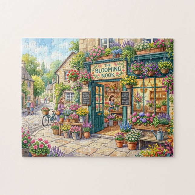 Malerischer Blumenladen Puzzle (Horizontal)