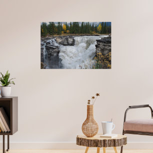 malerischer kanadischer Wasserfall, Athabasca Fall Poster