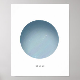 Malerischer Planet Uranus Kunstdruckerei Poster