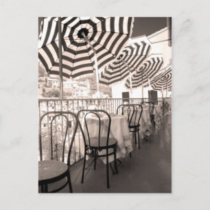 Malerischer Restaurantbalkon, Italien Postkarte