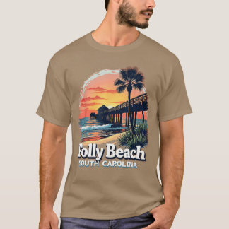 Malerischer Sonnenuntergang Strand Urlaub Folly Be T-Shirt
