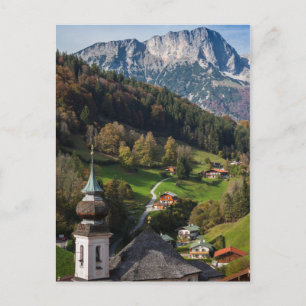 Malerisches bayerisches Dorf, Deutschland Postkarte