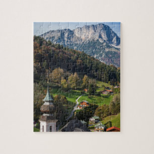 Malerisches bayerisches Dorf, Deutschland Puzzle