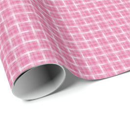 Malerisches Beerrosa-Karo Geschenkpapier
