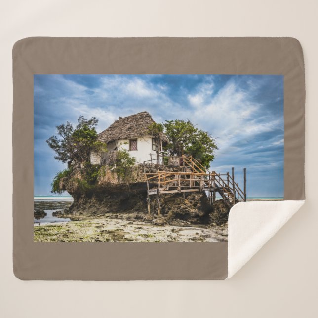 Malerisches Haus auf einem tropischen Korallenriff Sherpadecke (Vorderseite (Horizontal))