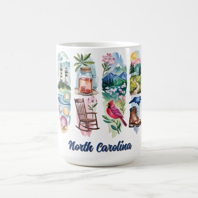 Malerisches North Carolina  Kaffeetasse (Mittel)