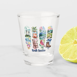 Malerisches North Carolina  Schnapsglas